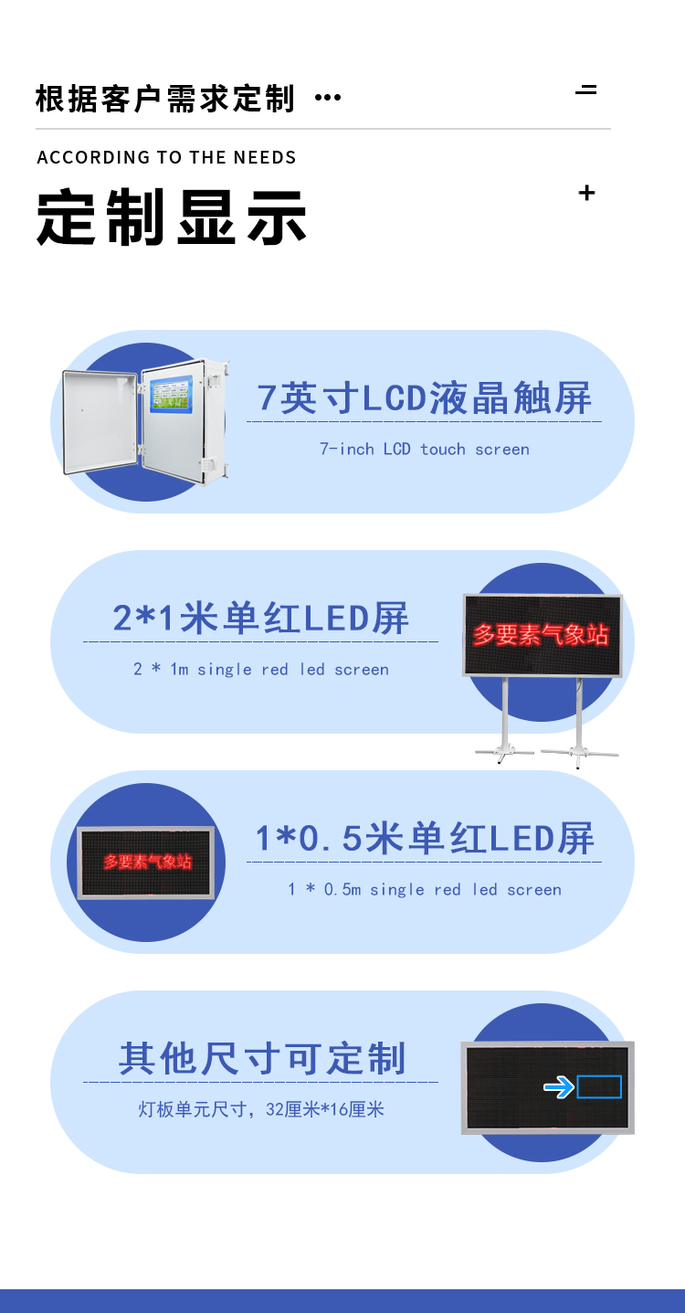 高校科普氣象站定制屏幕顯示